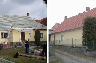 Rekonstrukce střechy rodinného domu Svojšice