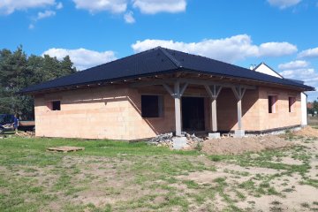 Střecha novostavby rodinného domu - Zruč
